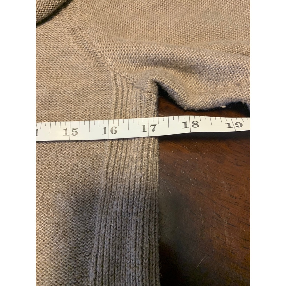 Chicos Cowl Neck Sweater Tunic Taupe Tan Soft Cozy Minimalist Knit Size 0 - Picture 5 of 7